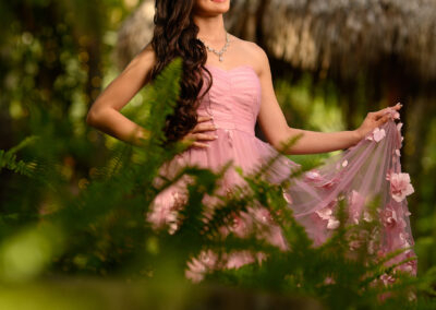 Miami best quince secret garden photography dress
