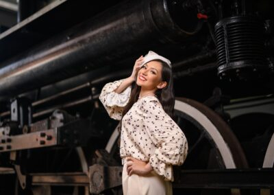 Miami best quince train museum photography dress