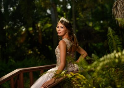 Miami best quince secret garden photography dress
