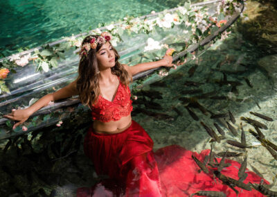 Miami best quince secret garden photography dress
