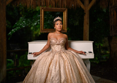 Miami best quince secret garden photography dress