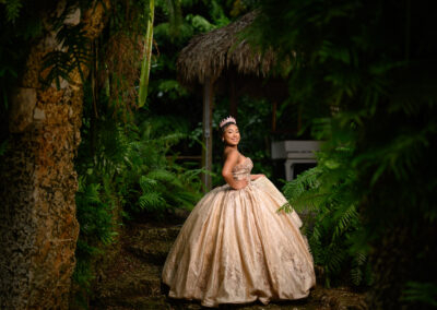 Miami best quince secret garden photography dress