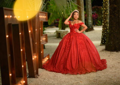 Miami best quince secret garden photography dress