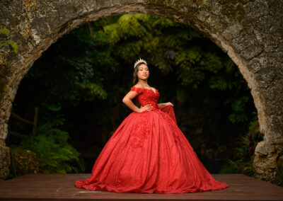 Miami best quince secret garden photography dress