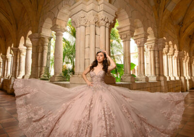 Miami best quince spanish monastery photography dress